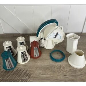 Presto Professional Salad Shooter Plus 5 Cones Electric Slicer‎ Shredder Grater